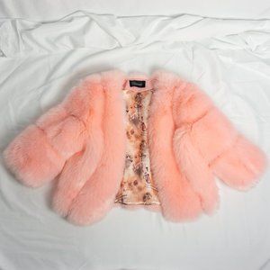 Pink Faux Fur Coat